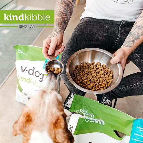 Miniatura 4 de V-Dog Alimento seco vegano para perros 24 libras con proteína a base de plantas y nutrientes esenciales marrón