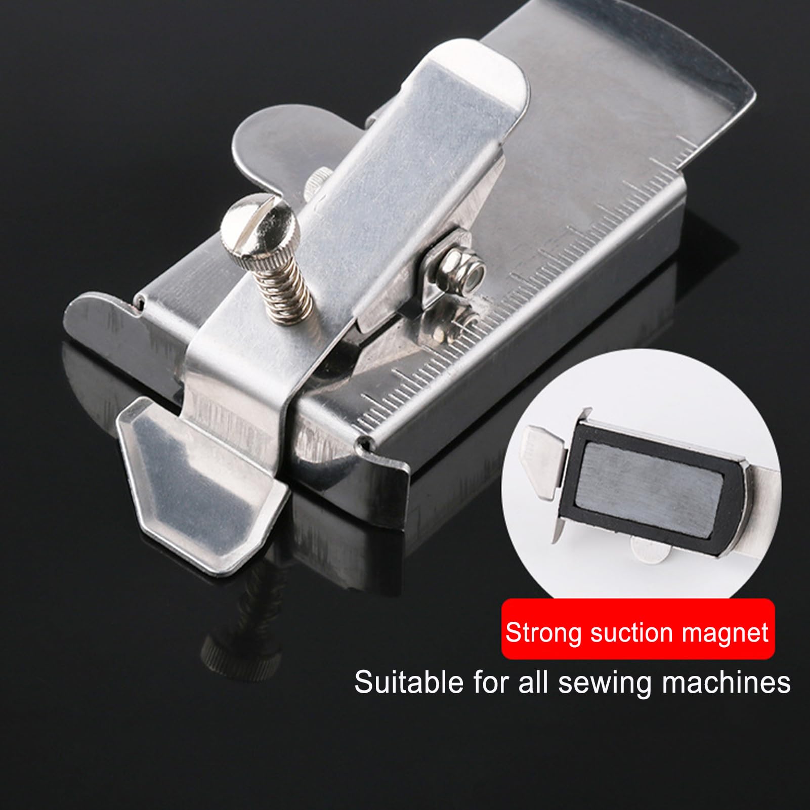 Righello Per Cuciture Macchina Da Cucire - Guida Magnetica Per Orli Precisi - Foto 11