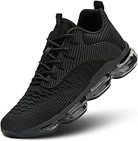 Socviis Men's Air Cushion Running Shoes - Breathable Mesh Low Top Lace-Up Sneakers for Walking, Gym, Tennis & Cross Training