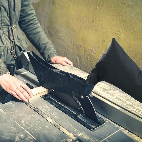Miniatura 6 de Bolsa colectora de polvo para sierra de mesa negra de 10 pulgadas, compatible con BoschDewaltMakitaRyobiCraftsmanPorter CableRIGIDMetaboKobalt