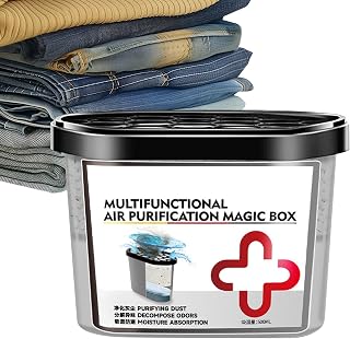 Purificadores de Aire Hogar | Deshumidificante 500ML - Limpiador de Polvo Vegetal No Eléctrico - Para Dormitorio Apartamento Dormitorio Cocina Baño Sala Área