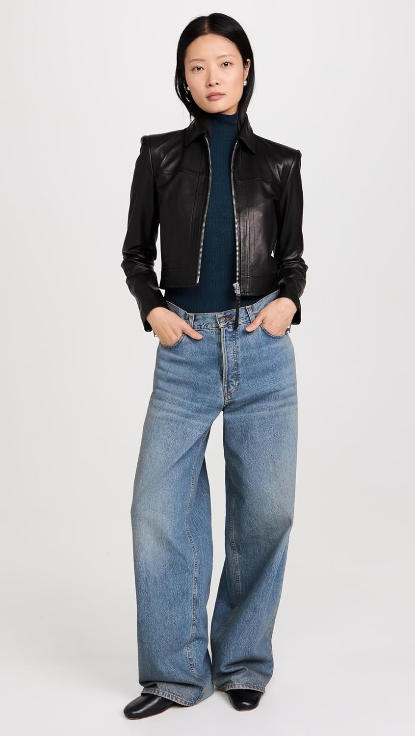 Vince Women's Rib 3/4 Sleeve Turtleneck - Image 5