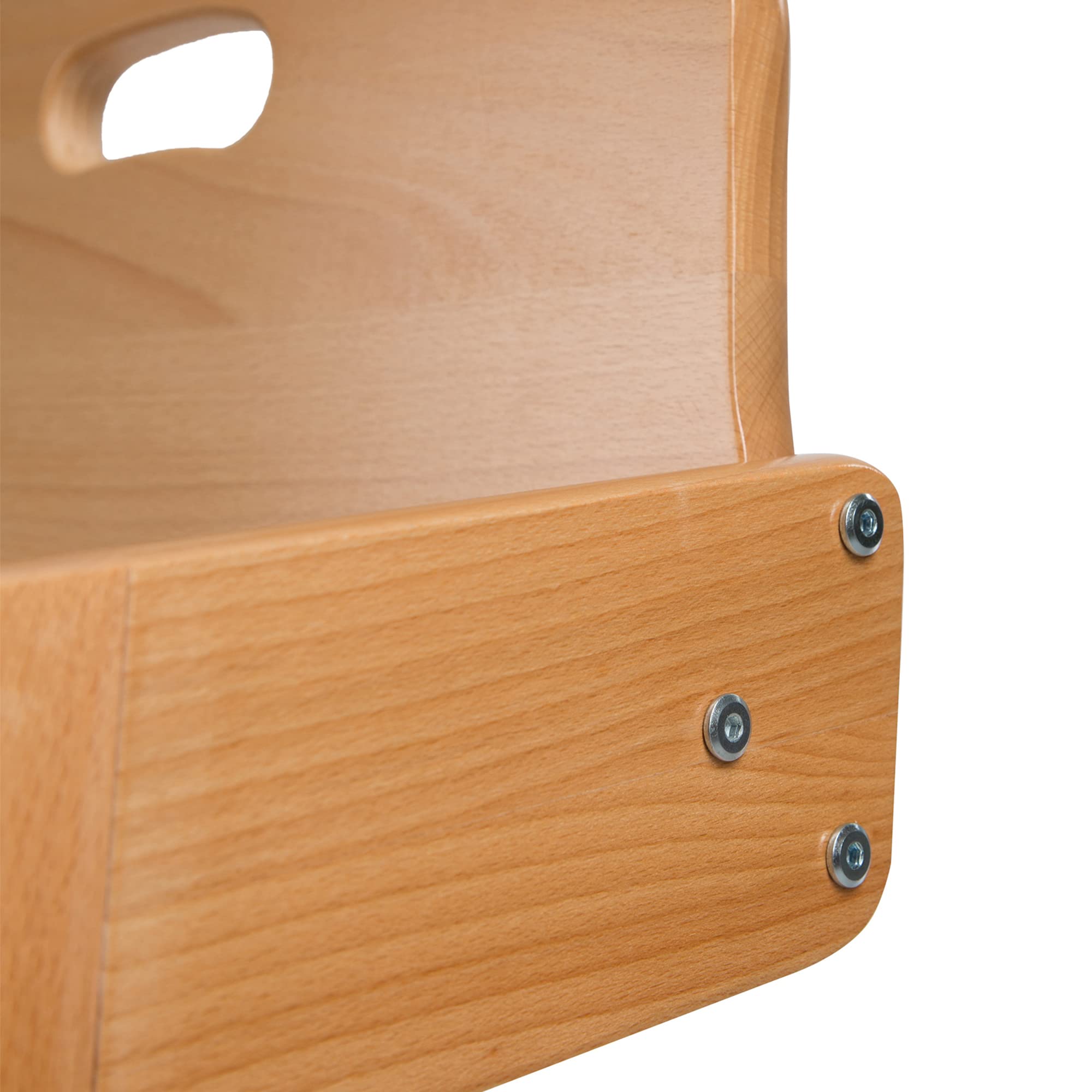 roba Chaise Haute Évolutive en Bois Massif Kid Up + Plateau Repas Détachable - Hauteur Réglable - 6 Mois jusqu'à 50 kg - Naturel