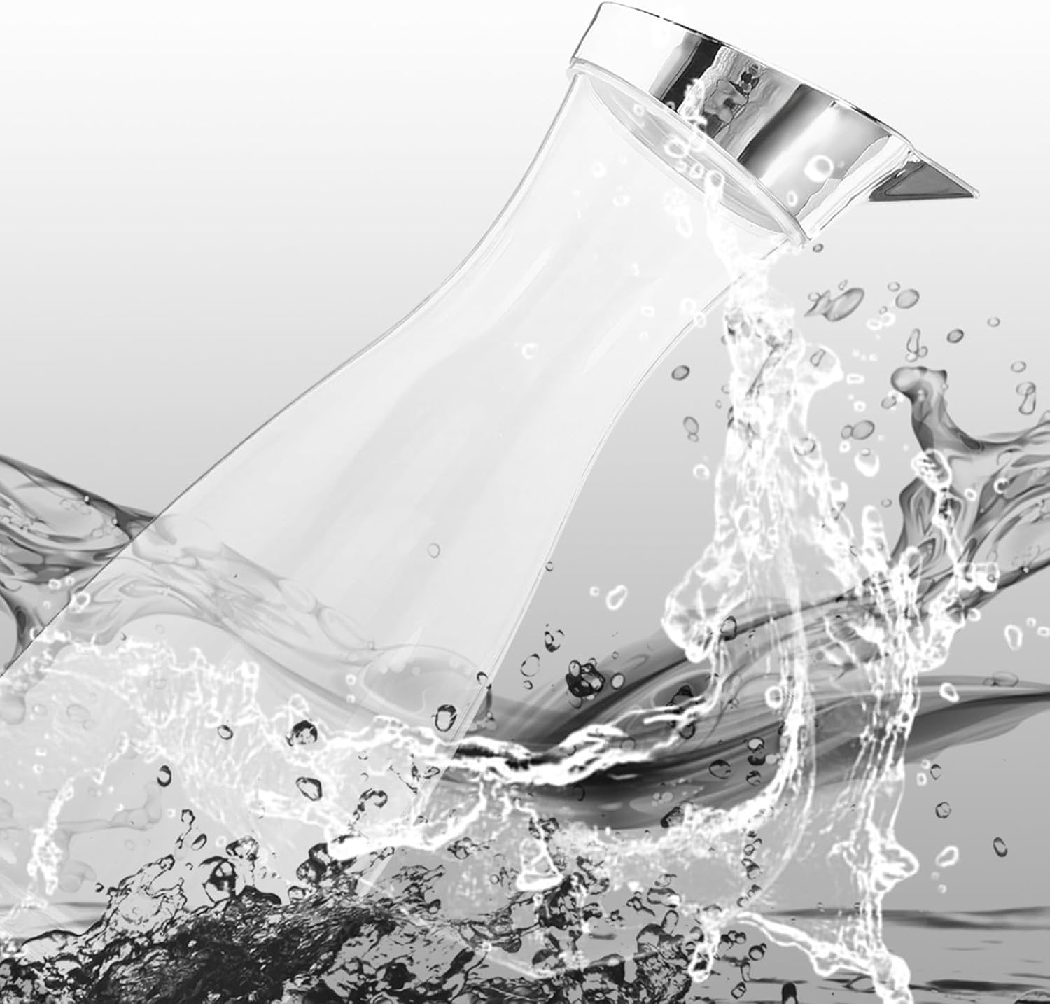 Acrylic Water Pitcher with Lid, 1500ml Juice Jug for Tea