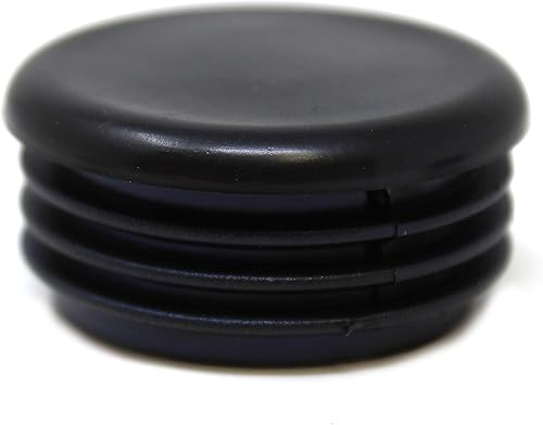 Miniatura 3 de Tapa de extremo de tubo redondo de 1.5 pulgadas, tapón de extremo de orificio negro de plástico, tapón de cubierta de tubo de diámetro exterior de