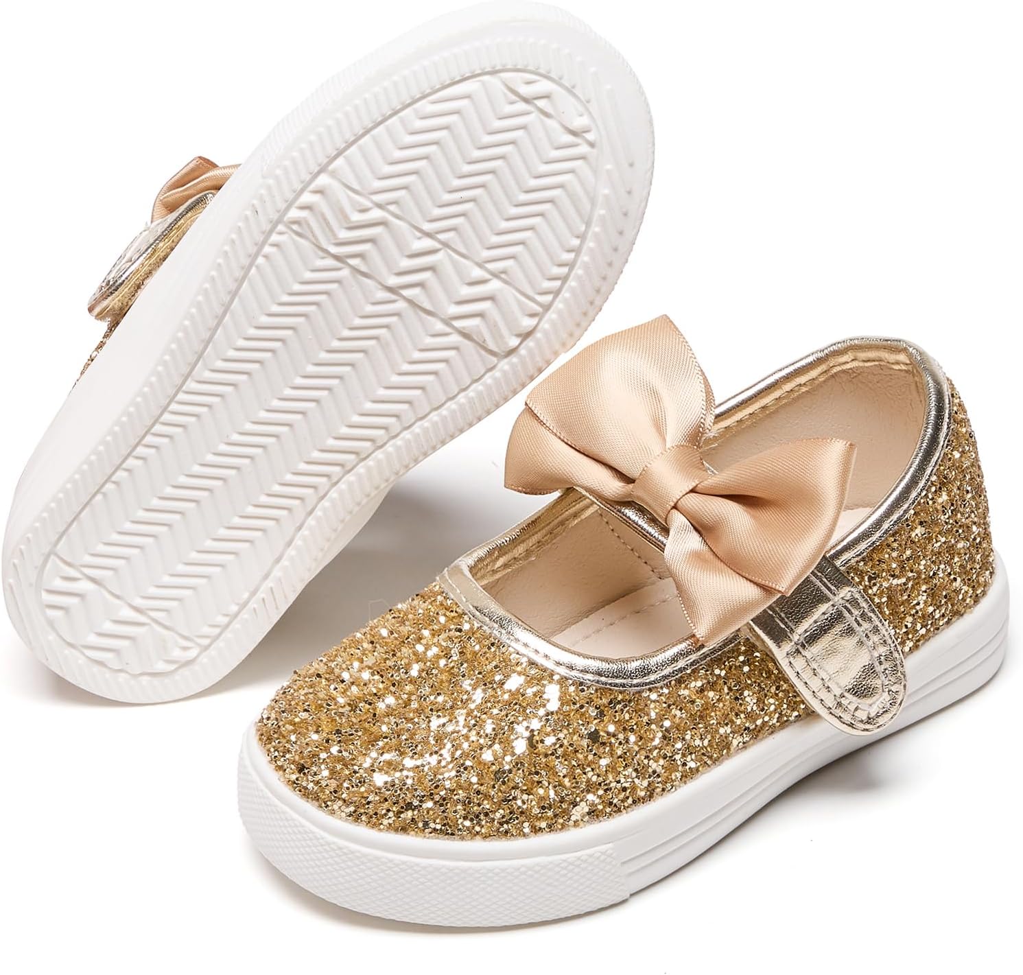 Felix & Flora Toddler/Little Kid Girls Running Shoes Glitter Sneakers Princess Fashion Casual Sports Shoes