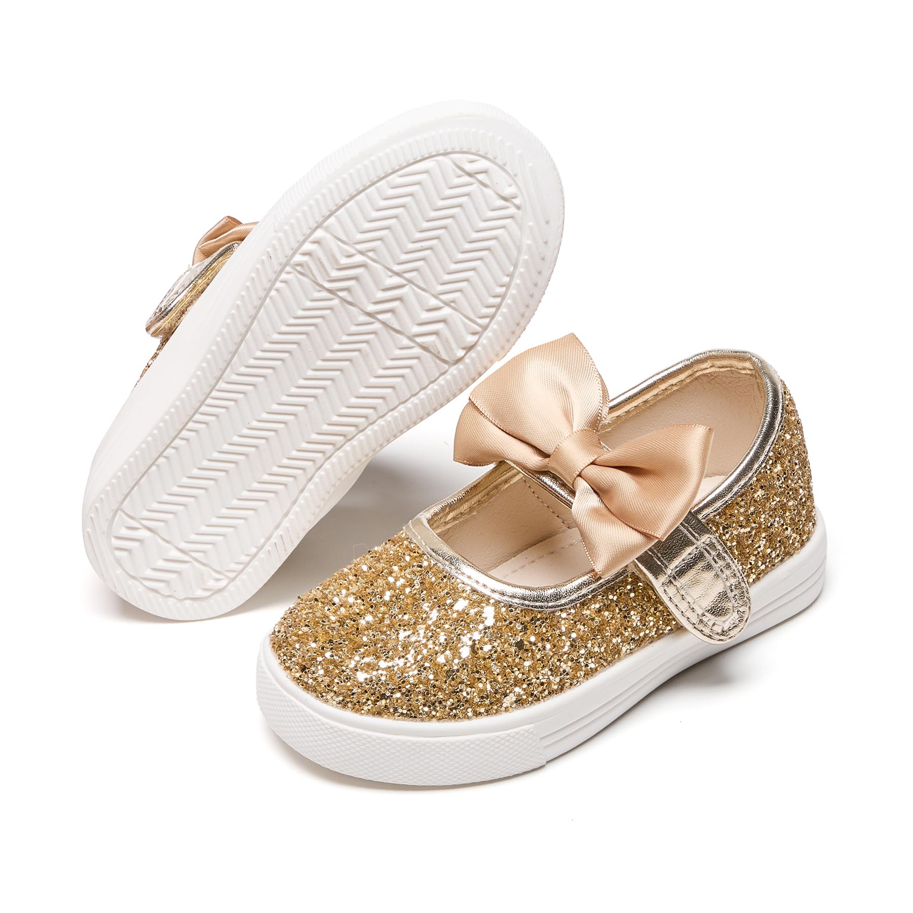 Felix & Flora Toddler/Little Kid Girls Running Shoes Glitter Sneakers Princess Fashion Casual Sports Shoes