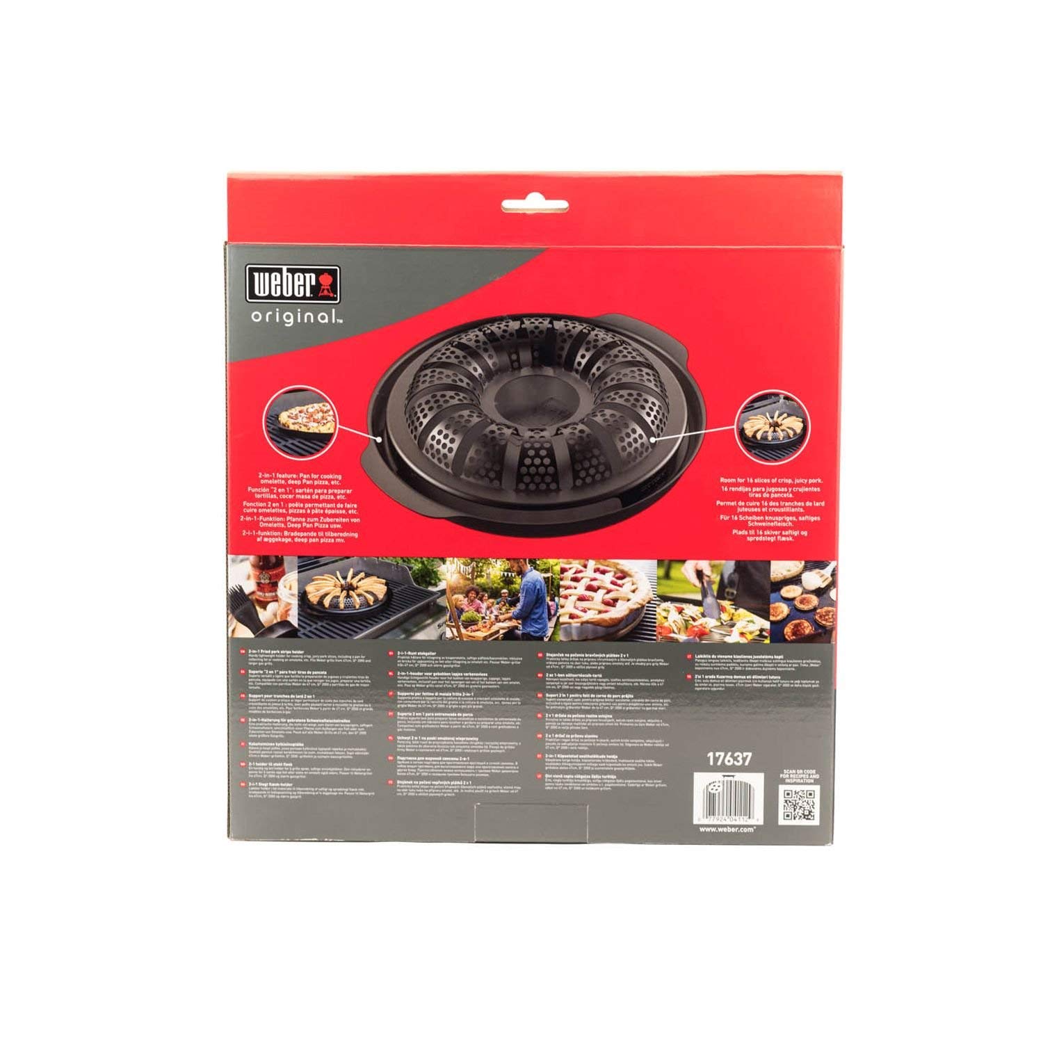 Weber Bandeja y soporte para Bacon (Confezione da 2)