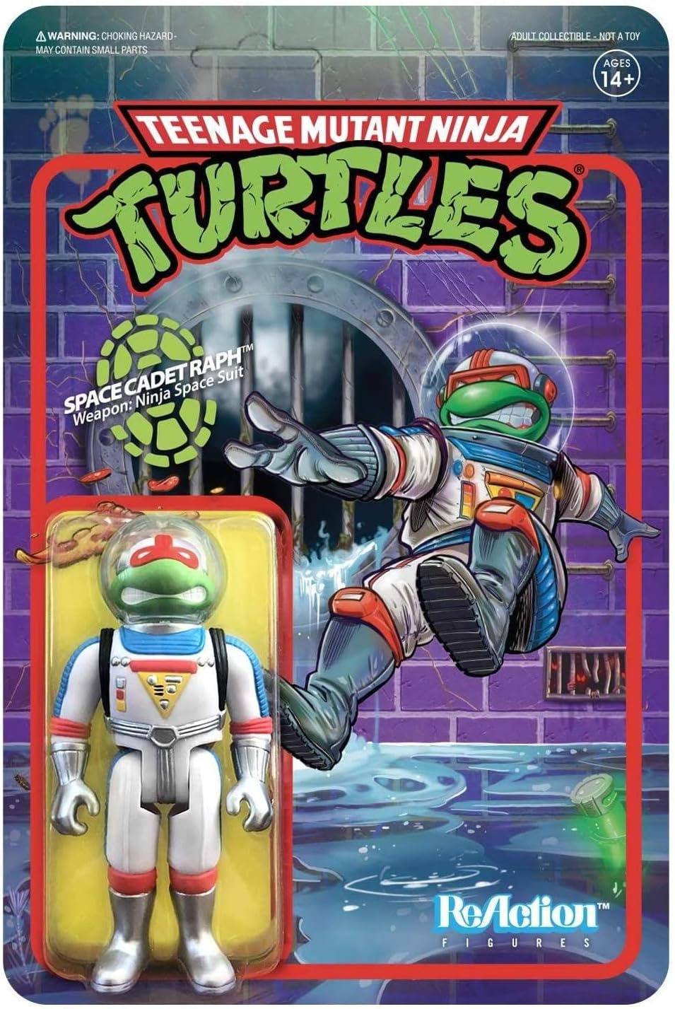 Super7 Teenage Mutant Ninja Turtles Space Cadet Raphael Reaction Figure 3.75