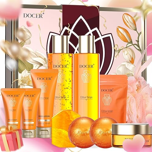Regalos para mujeres aroma Passion Tango, juego de 11 piezas de regalo relajante de spa, regalo de cumpleaños de vacaciones para ella, regalos de