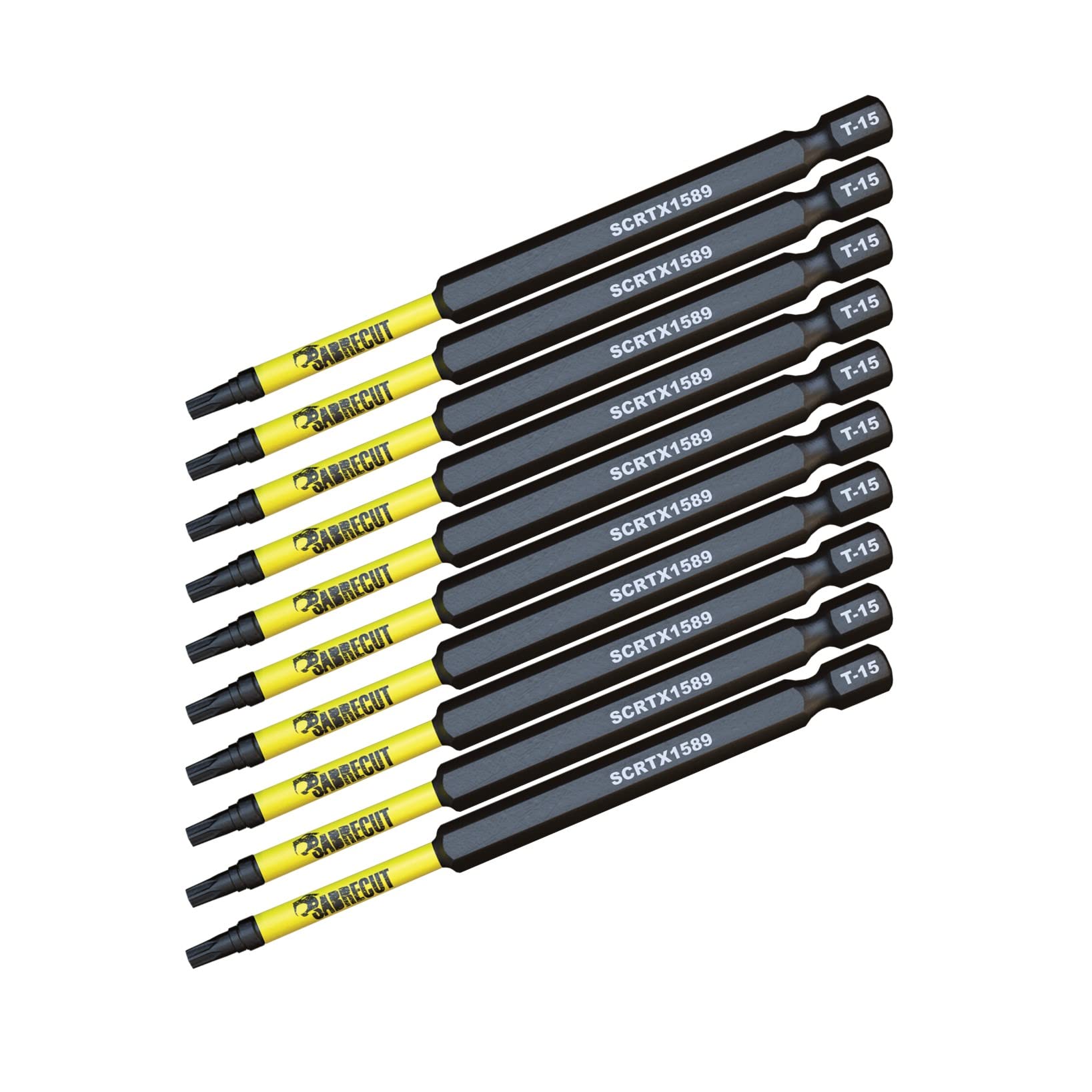 SabreCut Schlagschrauber-Bits 10er Set – SL4 Schlitz, 89 Mm, Magnetisch, Für DeWalt, Bosch, Makita & Mehr