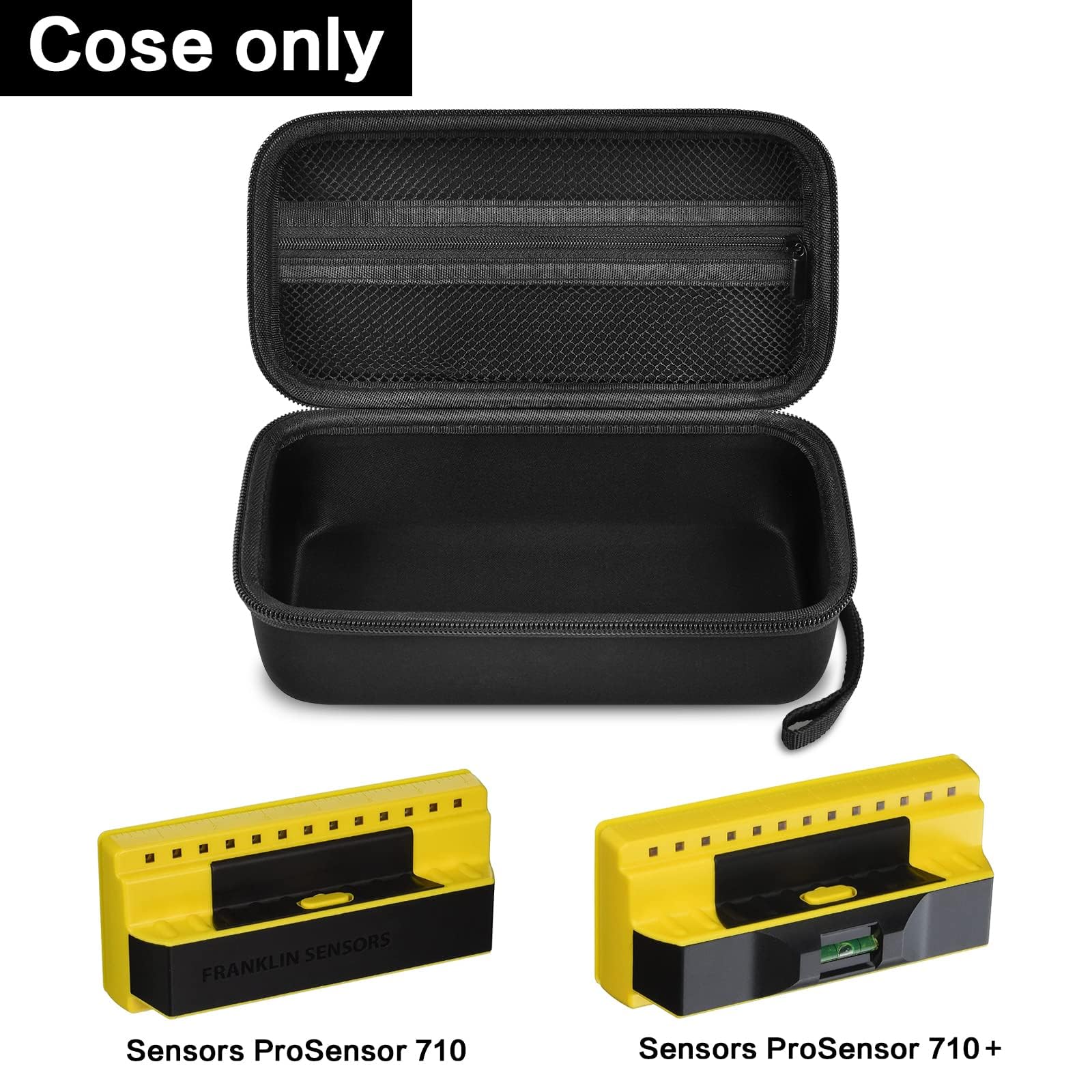 GWCASE Case Compatible with Franklin Sensors ProSensor M210 710PRO 710 Professional Stud Finder. Carrying Travel Storage Bag Holder with Mesh Pocket for Battery &Accessoires (Box Only)-Black - Image 2