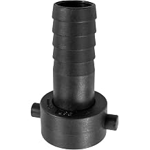 Female Swivel bspThread -Barb hosetails for layflat/Pond Pipe,Pump Fitting with Thick Washer for Leakproof Connection 1."bsp = 33.3mm Across Thread, fits 25mm Internal Diameter Pipe