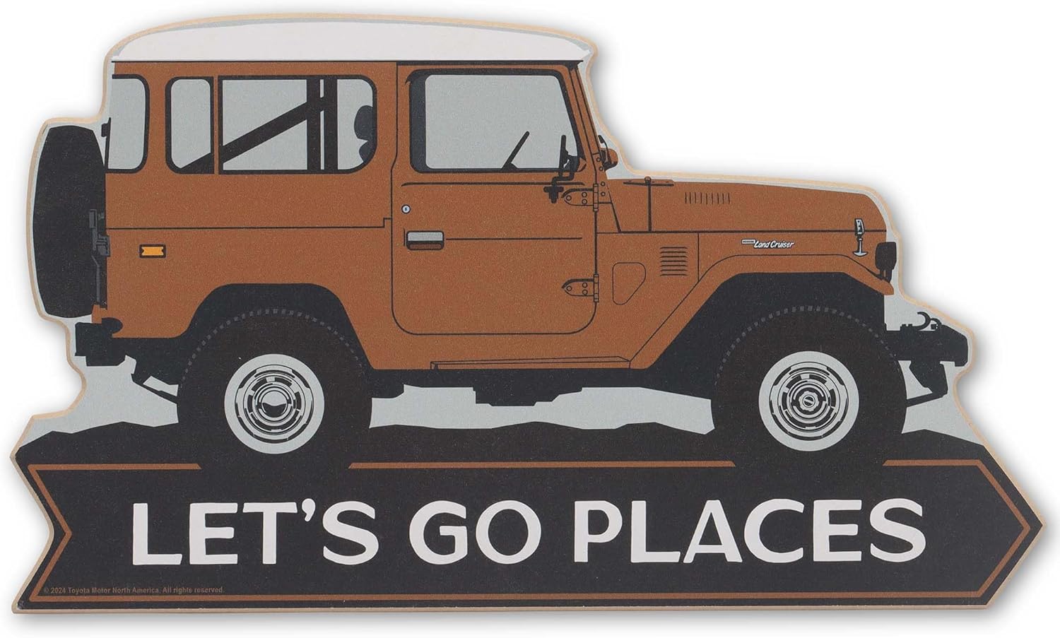 Toyota Land Cruiser Lineup Vertical Metal Sign - Large Toyota Wall Decor for Man Cave or Garage