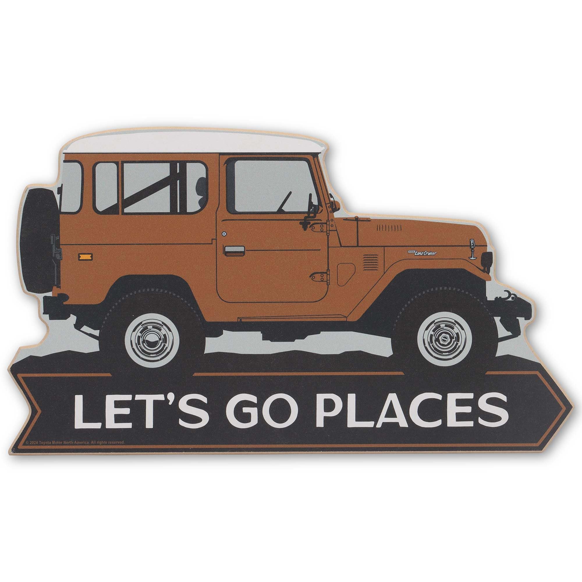 Amazon.com: Toyota Let's Go Places Wood Wall Decor - Vintage Toyota ...