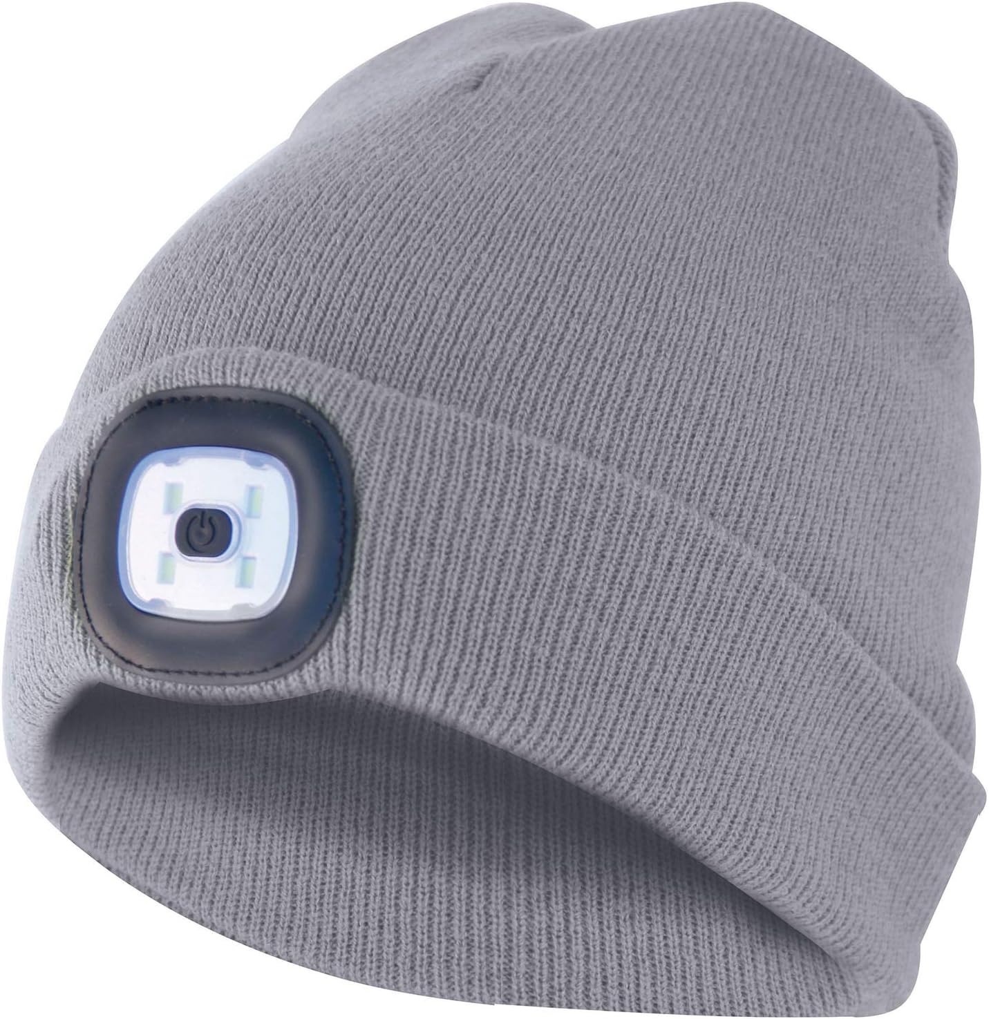 Velamp Lighthouse, Cappellino con Luce LED Frontale, 100 Lumen,  Ricaricabile, Lavabile. per Campeggio, Jogging, Lavoro Unisex Adulto,  Grigio, Taglia Unica : Amazon.it: Sport e tempo libero