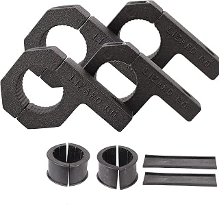 Bar Clamps - 4Pack,Horizontal Roll Cage Clamp 0.75 inch,0.875 inch,1.0 inch,Roll Bar Clamp for Bar Diameter 3/4" to 1.0" Mounting Bracket (0.75~1.0" Clamps)