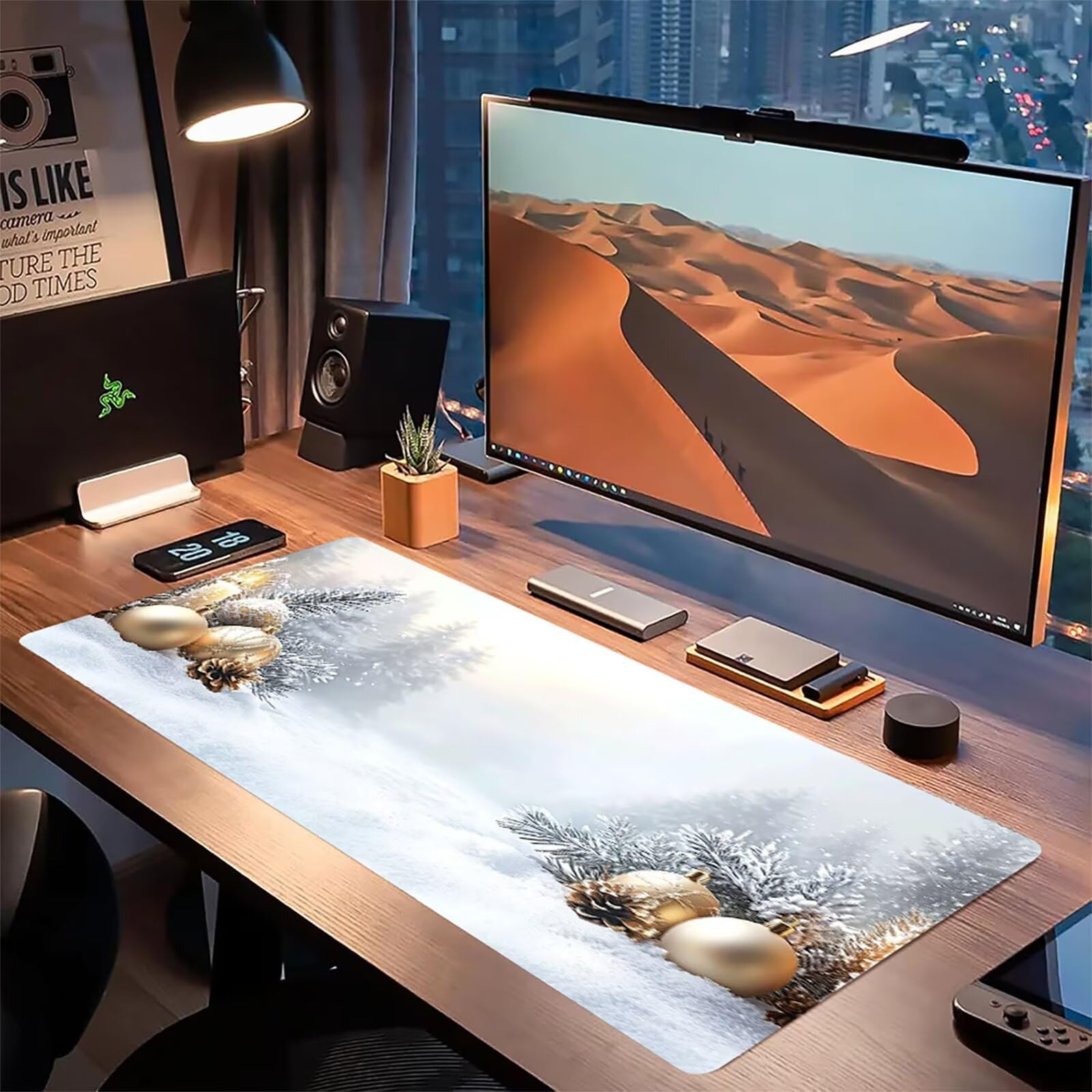 Biała podkładka pod mysz matowa, podkładka pod mysz do gier XXL 1200 x 600 x 5 mm, podkładka na biurko dla graczy, bardzo duża bezszwowa mata na stół dla graczy, antypoślizgowa podstawa, wodoodporna