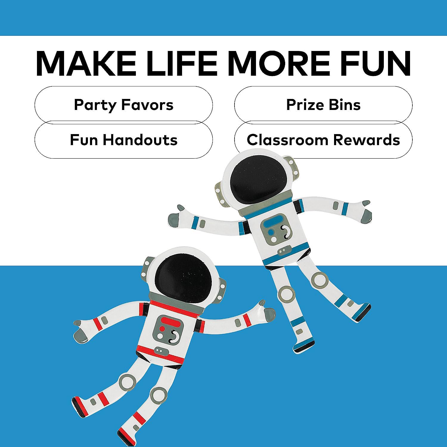 Fun Express Space Astronaut Bendables – 24 Pieces