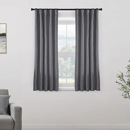 Miniatura 197 de PANELSBURG Cortina de techo para cortinas de 102 pulgadas de largo, cortina de piso a techo, cortinas opacas plisadas para dormitorio, sala