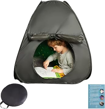 Sensory Tent | Calm Corner for Children to Play and Relax | Sensory Corner | Helps with Autism, SPD, Anxiety & Improve Focus | Black Out Sensory Tents for Autistic Children | Small