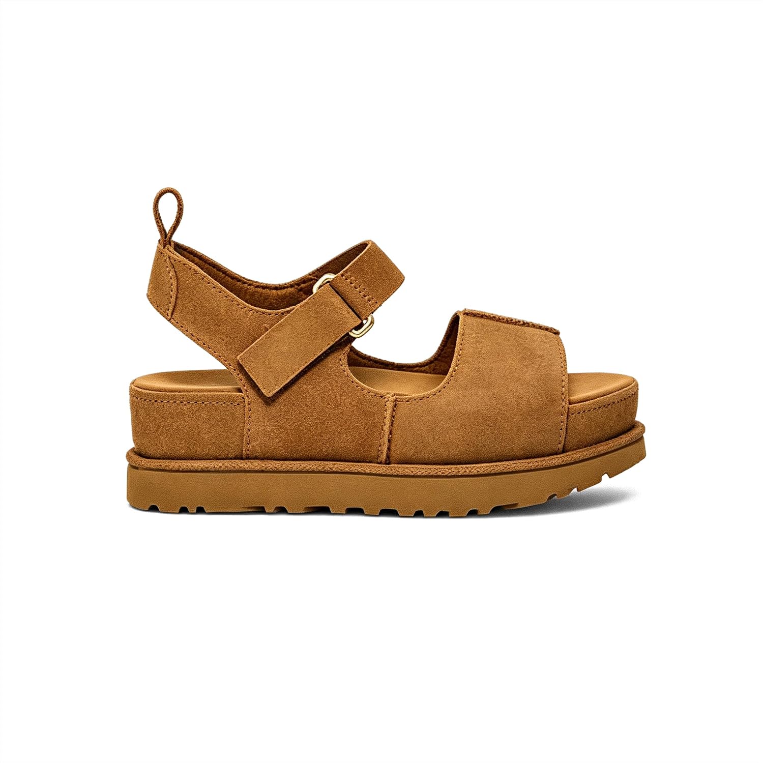 Women's Goldenstar Hi Sandal Summer Genuine Leather Comfortable Non-Slip Platform Wedges Adjustable Strap Flat Sandals