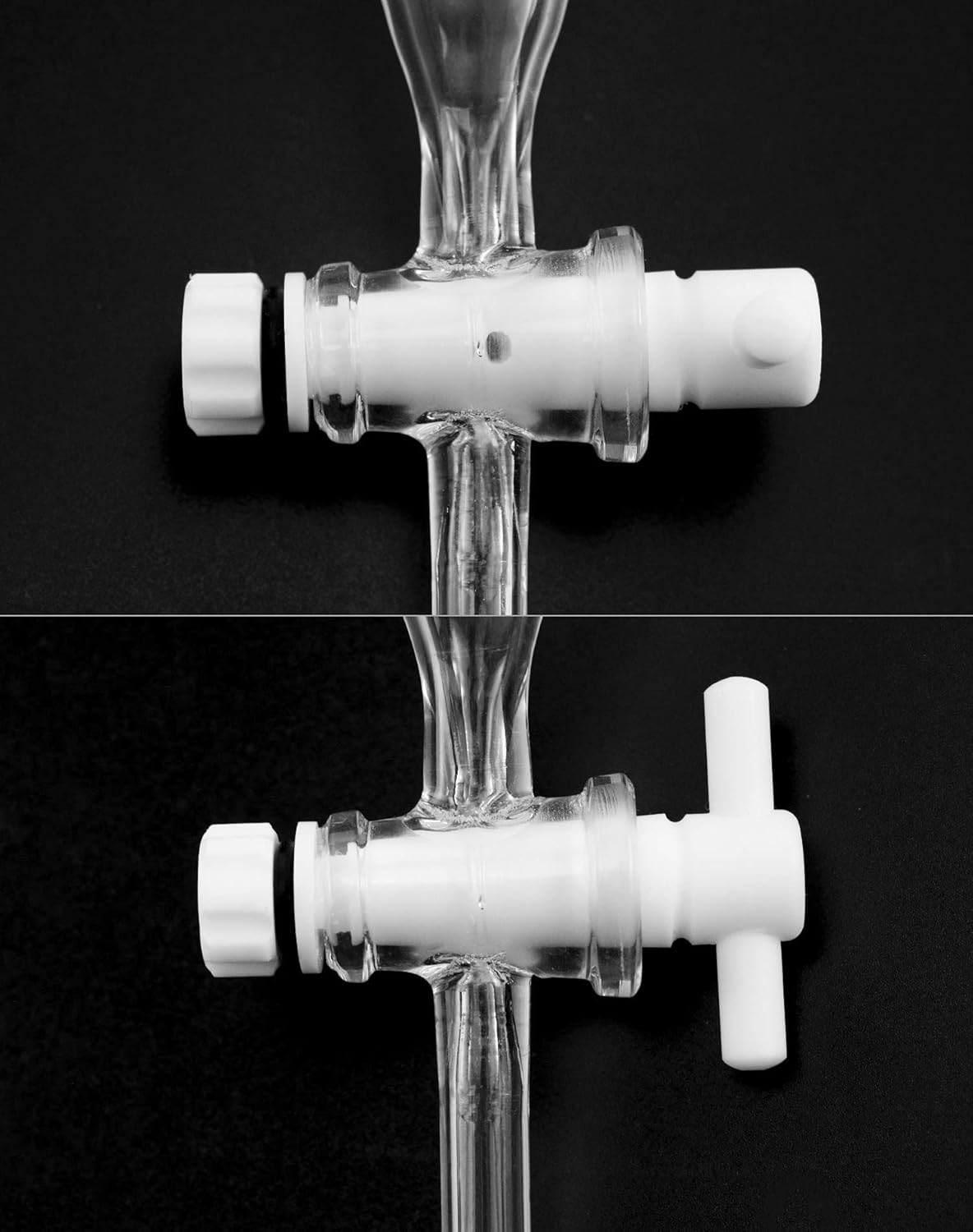 QWORK 500ml Separating Funnel with 24/29 Joints and PTFE Plug