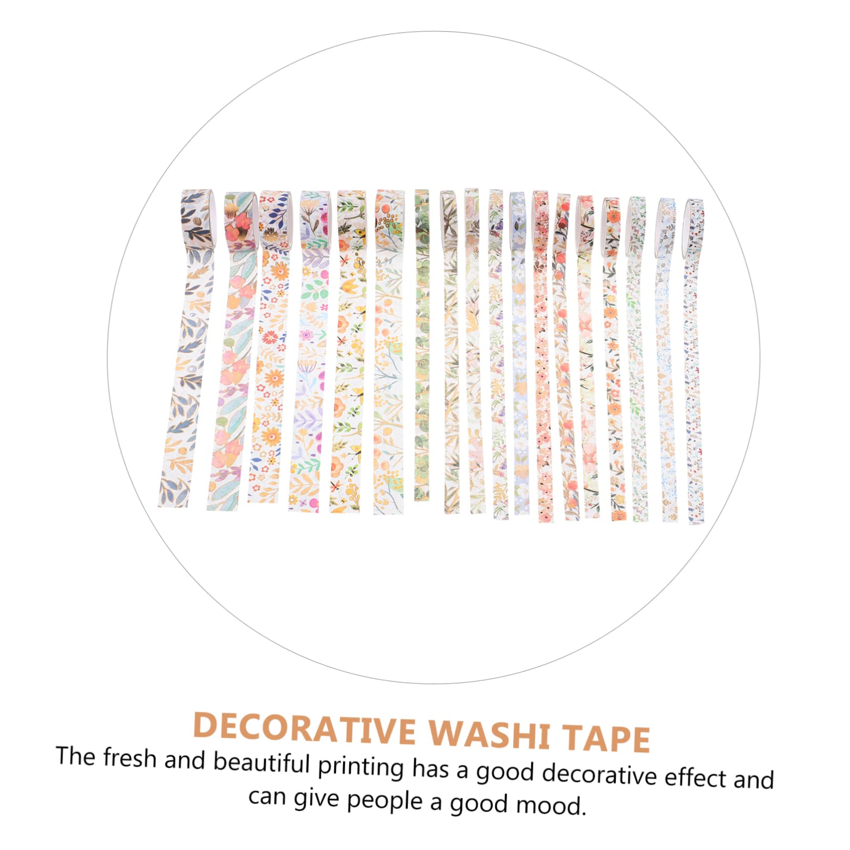 3 Sätze Washi Tape Dekoratives Klebeband Mit Hot Stamping Für Scrapbooking Und Diy Projekte Für Bastelenthusiasten 18 Rollen * 3