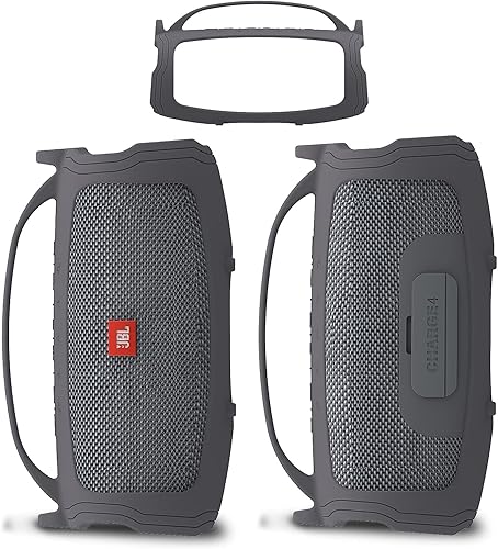 Miniatura 12 de Funda de silicona compatible con altavoz Bluetooth portátil JBL Charge 4/5, funda suave para altavoces Bluetooth JBL Charge 4/5
