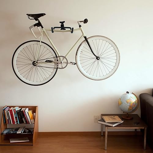 Miniatura 7 de KEILEOHO 2 piezas de colgadores de pared para bicicleta, soporte de pared ajustable para garaje, soporte de pared para bicicleta con tornillos,