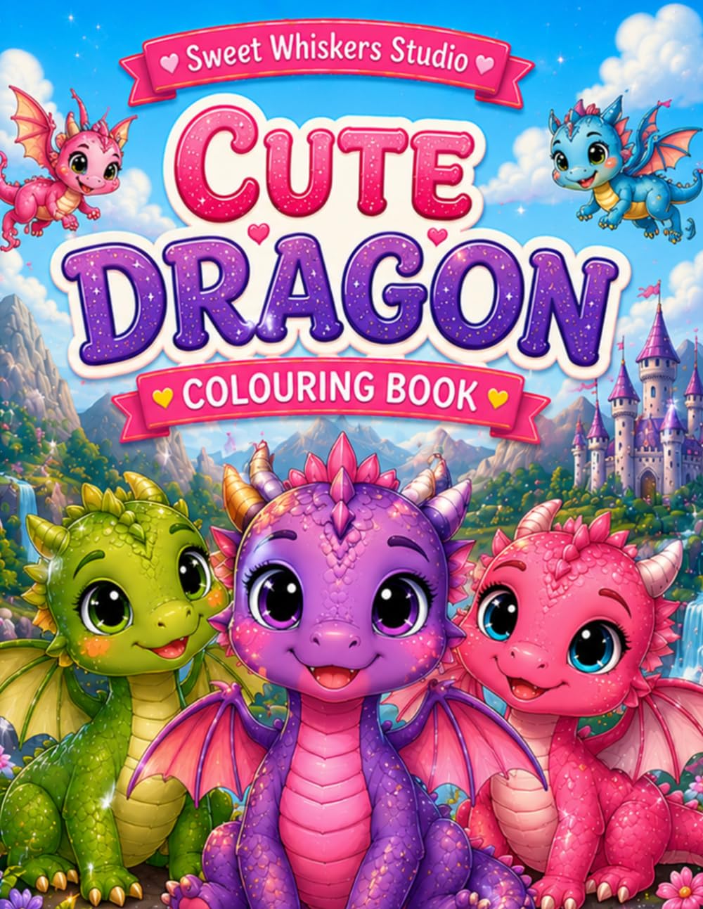 Cute Dragon Colouring Book