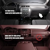 Vista 2 de Alfombrilla para salpicadero compatible con Chevy Tahoe Suburban Denali Avalanche 07-14, GMC Yukon/XL, Chevy Silverado 07-13, GMC Sierra sin altavoz