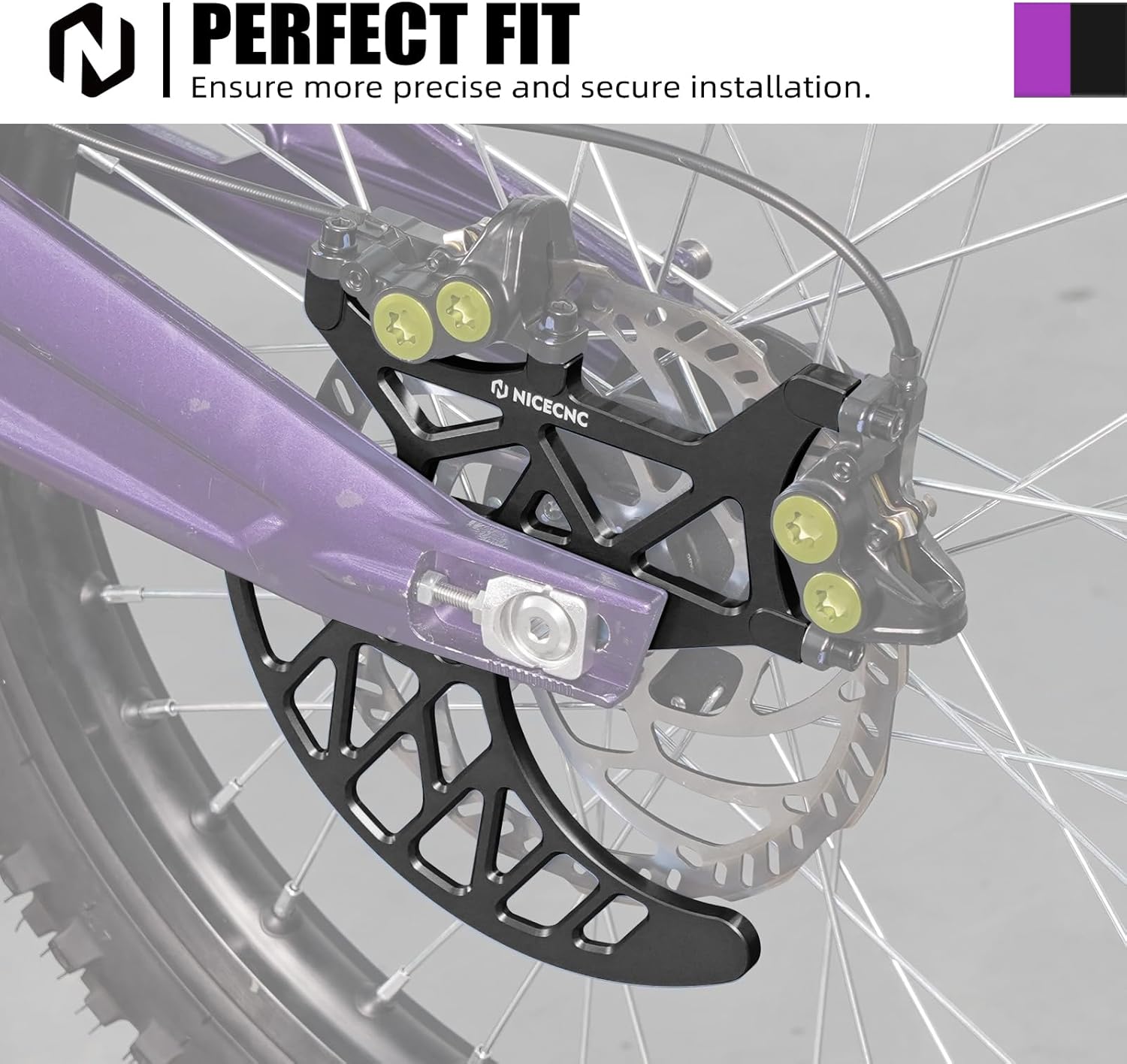 NICECNC Rear Brake Disc Guard Protector & Footpegs Foot Pedals Compatible with Surron Light bee X/S/ L1E,Compatible with Segway X160 X260 See Fitment