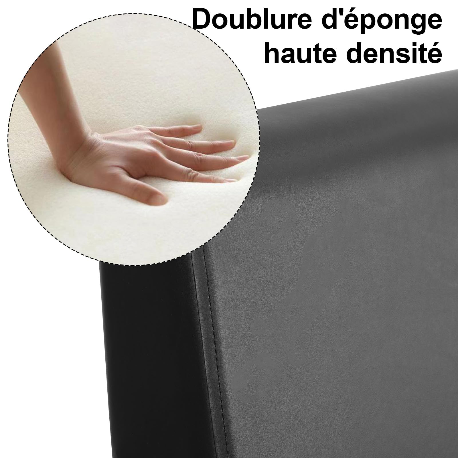 Générique Fauteuil Salon Pivotant pour Coiffeuse – Chaise de Coiffure avec Pompe Hydraulique Réglable, Tabouret de Salon Ergonomique pour Femme et Homme, Capacité 150 kg (Noir 2)
