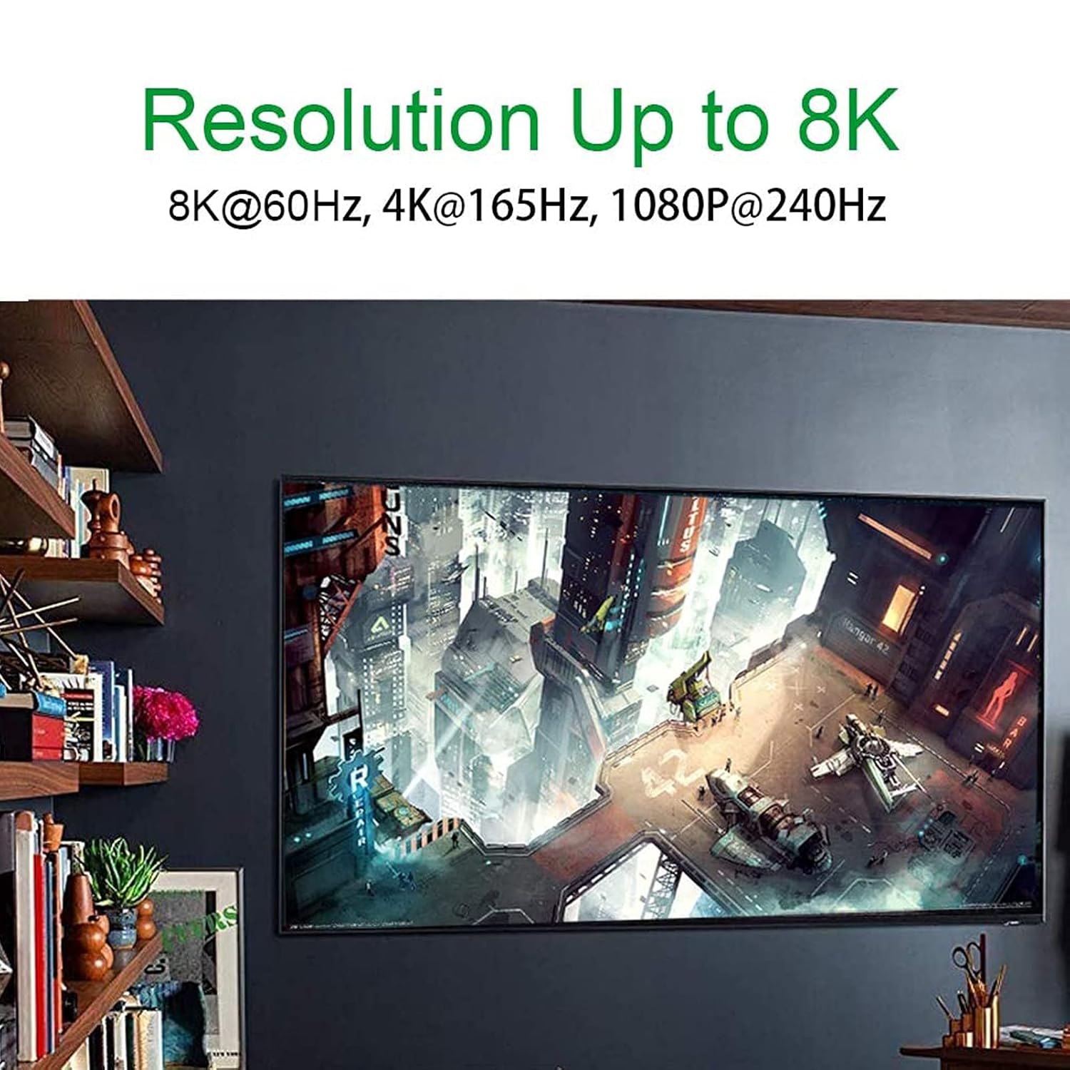 Frее Shірріng оƒƒеr HDMI 2.1 Cable 6feet, Kablink 8K High Speed HDMI Cable 2.1 48Gbps Cord Supports 8K@120Hz, 4K@144Hz, 1080P@240Hz-Ethernet, ARC, Dolby, HDR10, HDCP2.2