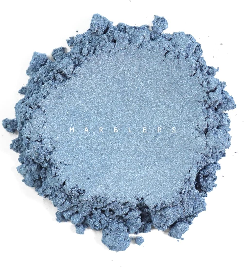 MARBLERS Blue Mica Powder Colorant [Deep Ocean] 10oz (280g) | Cosmetic | Epoxy Resin Pigment | Dye | Non-Toxic, Vegan, Cruelty-Free | Lip Gloss, Nails, Body Butter | Bath Bomb, Candle & Soap Making