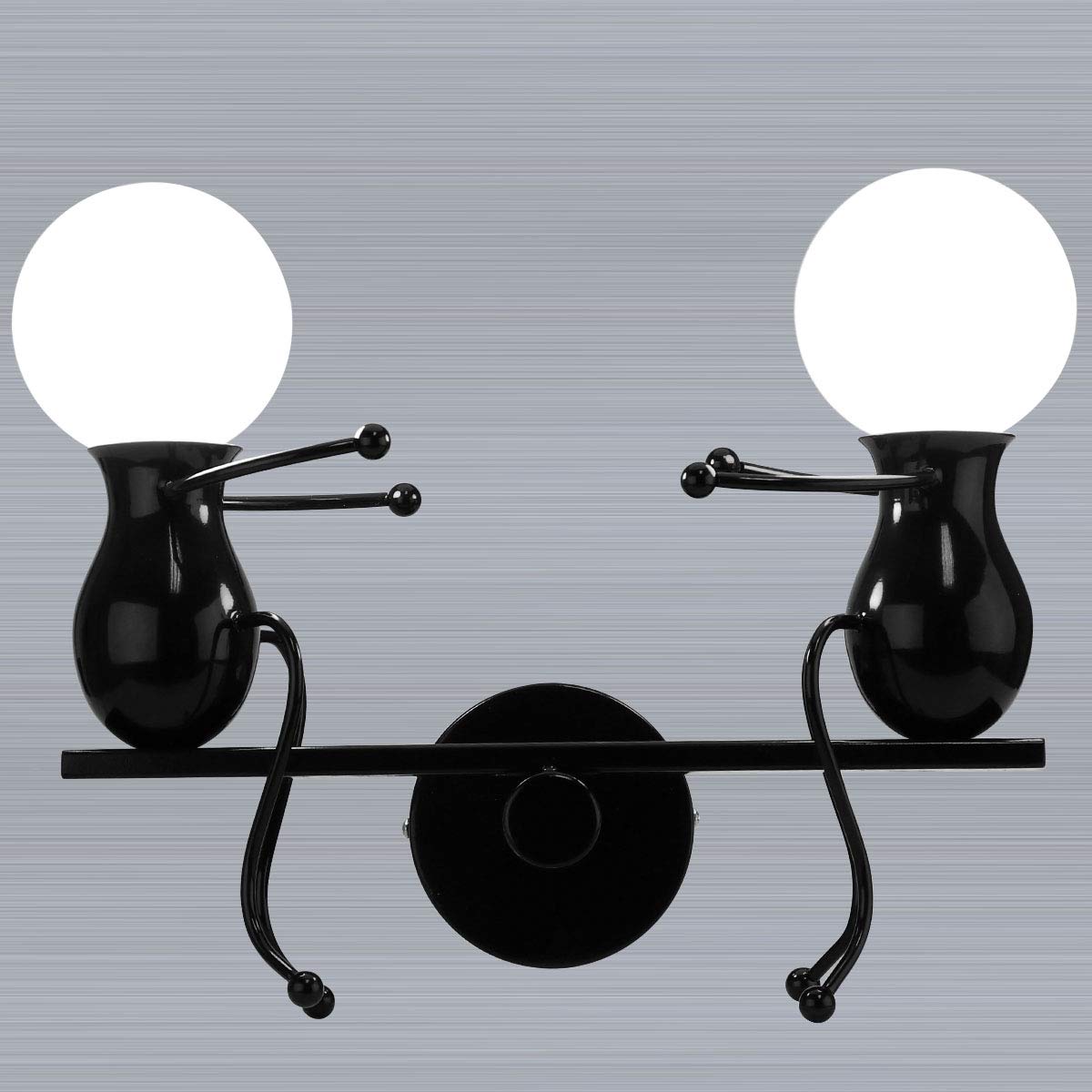 KAWELL Humanoid Applique da Parete Moderna Lampada da Parete Lampada a Muro | Creativo Applique Candelabro, Art Deco, Max 60W E27, per Stanza dei Bambini Camera da Letto Scale Soggiorno
