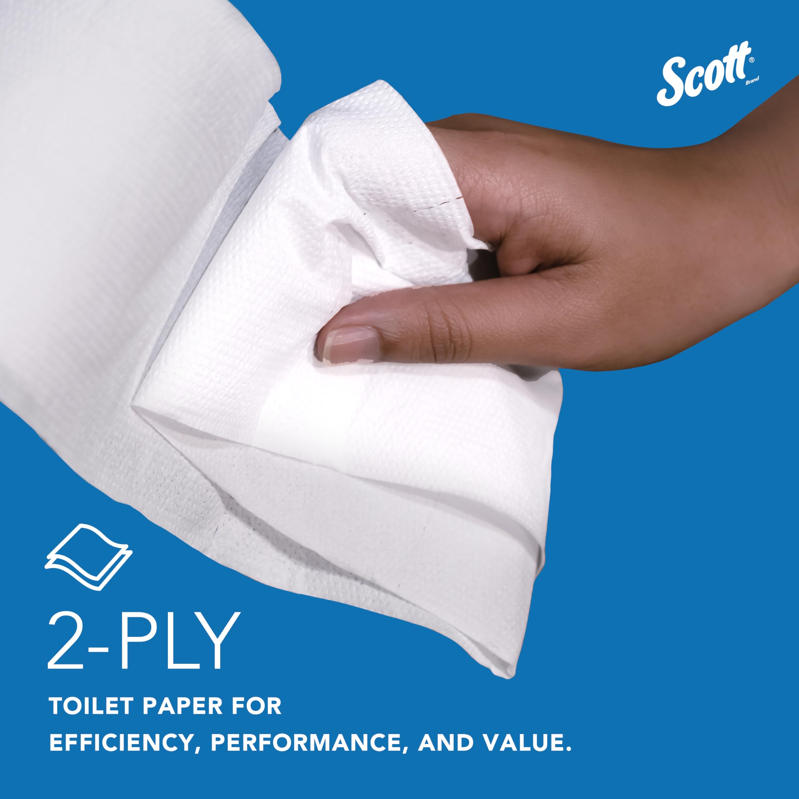 Scott 07805 tradición Jrt rodillo Jumbo baño Tissue, 2-Ply, 8 9/10 "de diámetro, 1000 FT (funda de 12)