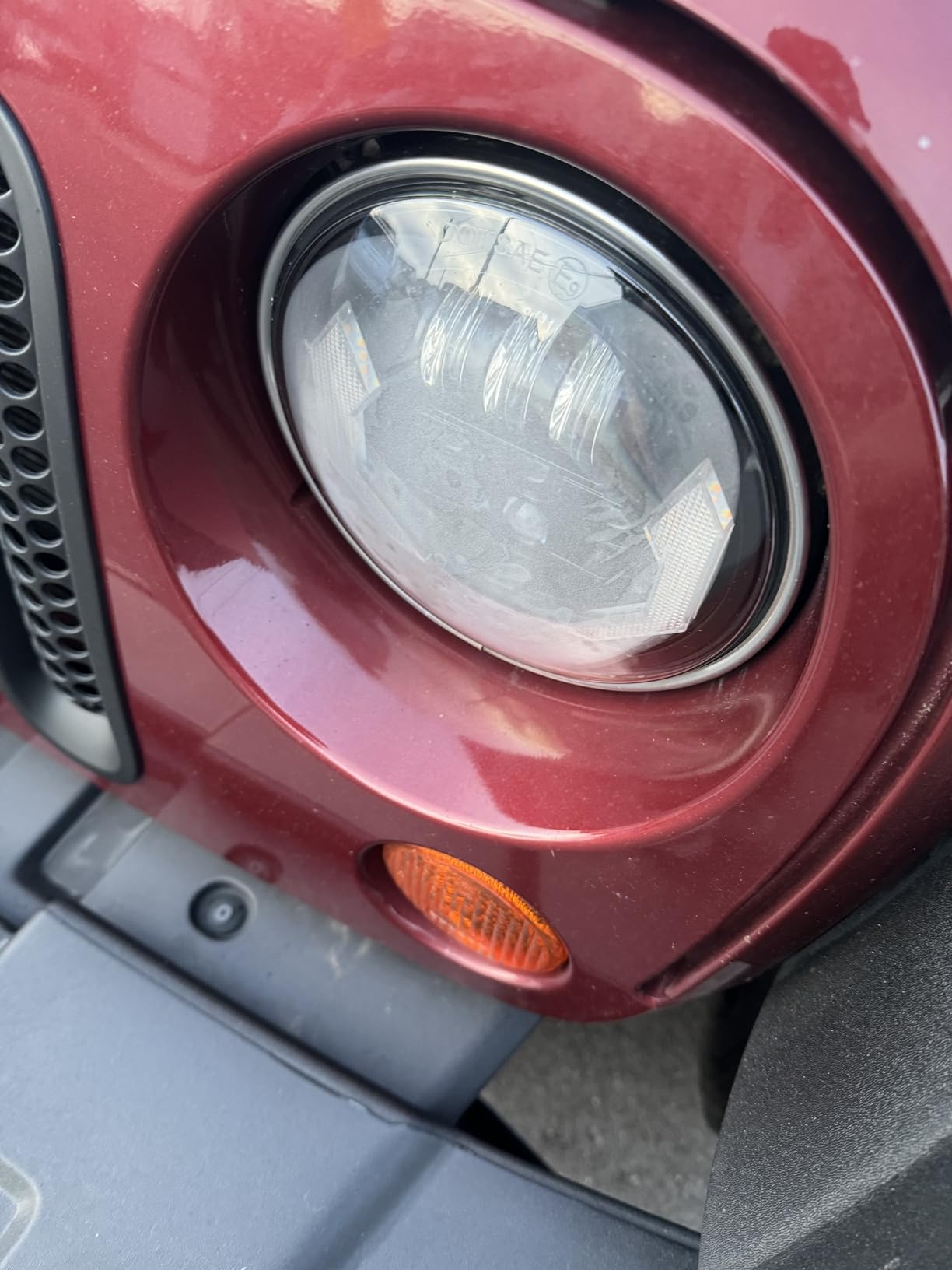 $13/mo - Finance Sinoparcel Upgraded 7 Inch Round Headlight with DRL ...