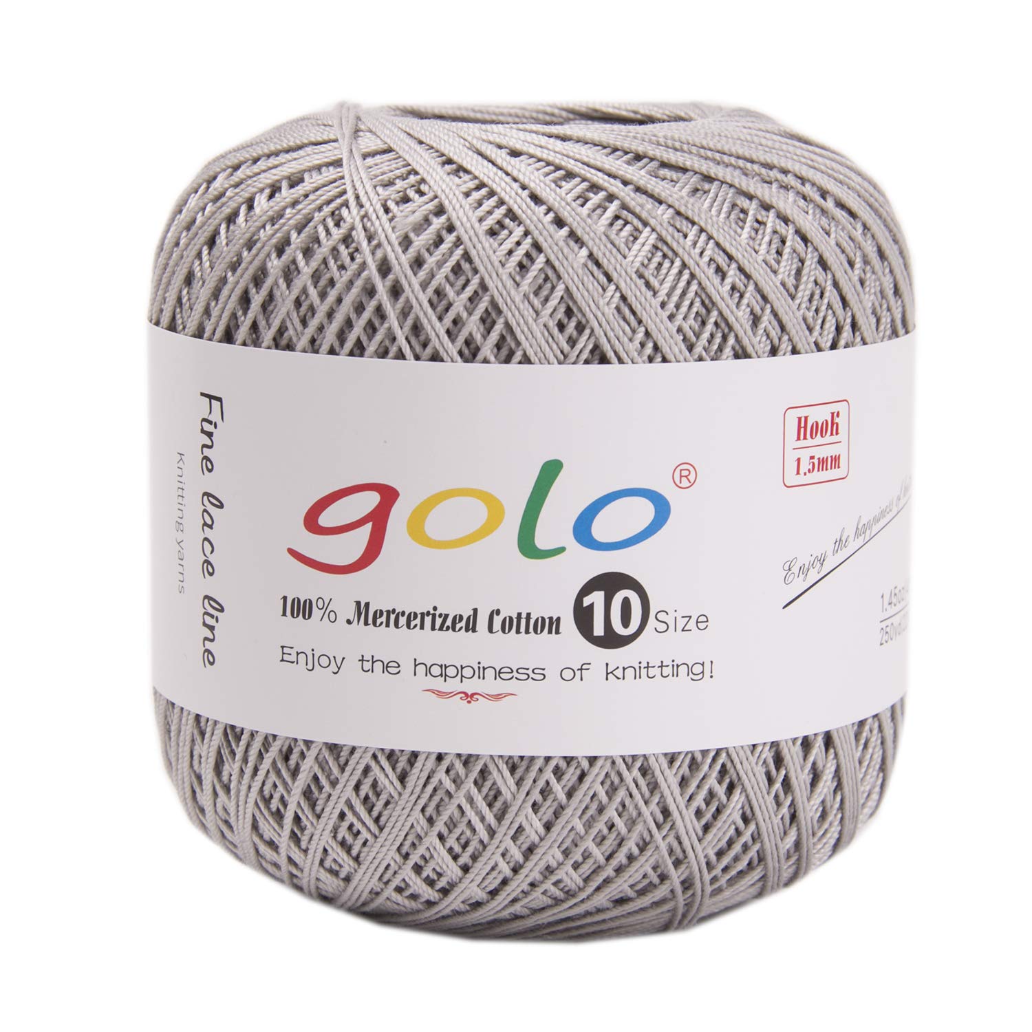 golo Crochet Thread Yarns for Crocheting Crochet Cotton Yarn for Crocheting Silvery Yarn 484