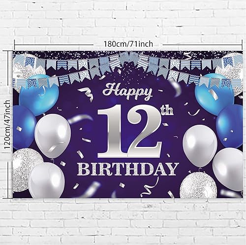 Vista 108 de Cartel de feliz cumpleaños número 31, globos azul marino, bandera de confeti a rayas, puntos de luz, saludos a 31 años, decoración temática