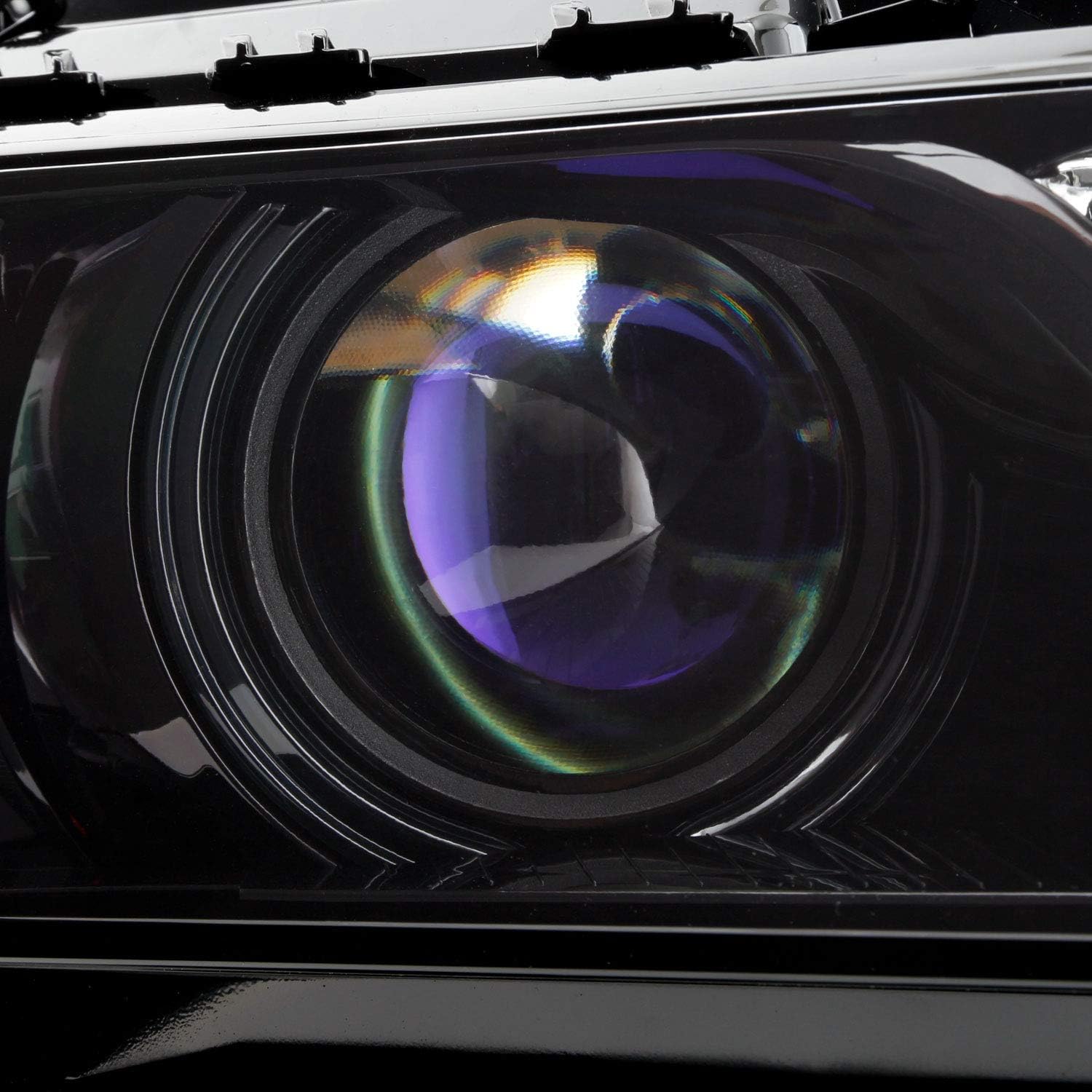 AKKON - Fits 2014 2015 2016 2017 2018 2019 2020 Chevy Impala Sedan [Halogen Type] Projector Black Headlights Pair Left+Right Replacement