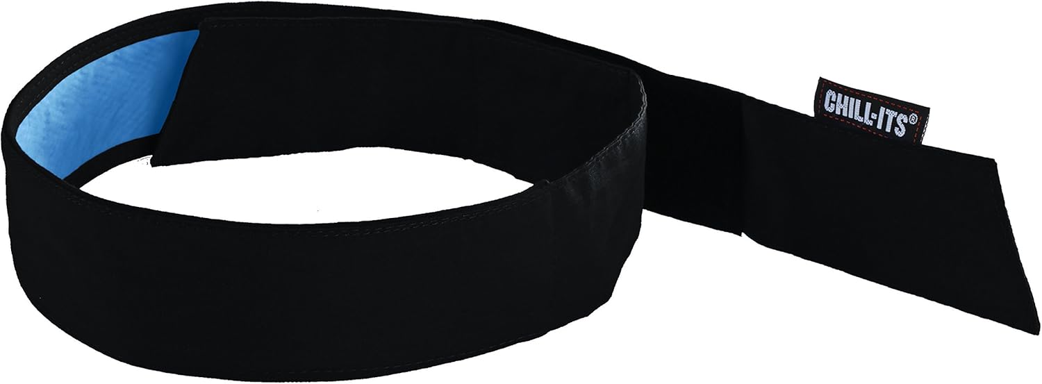 Ergodyne Chill Its 6705CT Cooling Bandana, Lined with Evaporative PVA Material for Fast Cooling Relief, Quick and Secure Fit - Apparel - 