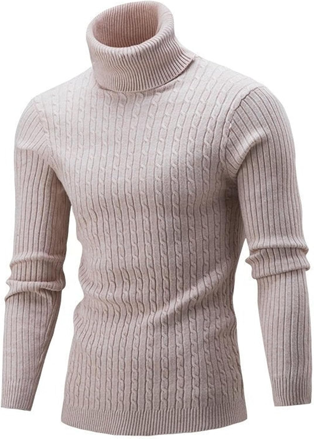 3 Pack Mens Winter Fashion Sweaters Lightweight Slim Fit Ribbed Basic Tops Thermal Turtleneck Pullover Sweater