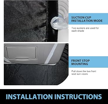 Six Piece Car Window Glass Sunshade Kit, Reflective Interior Privacy Protection Sunscreen Heat Shield, Modification Replacement Parts, Universal for Most Cars, Trucks, SUVs (Silver)