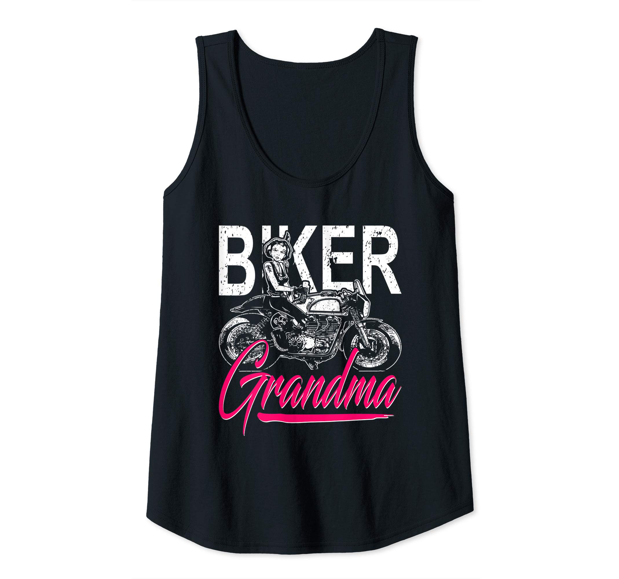 Womens Biker Grandma Motorcycle Riders Grandmother's Day Gift Tank Top