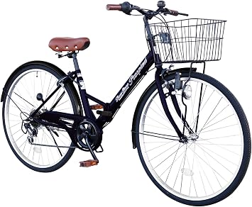 TS26B City Bike, 26 Inches, 12 Colors to Choose from, Shimano 6 Speed Gears, Air Pump, Folding