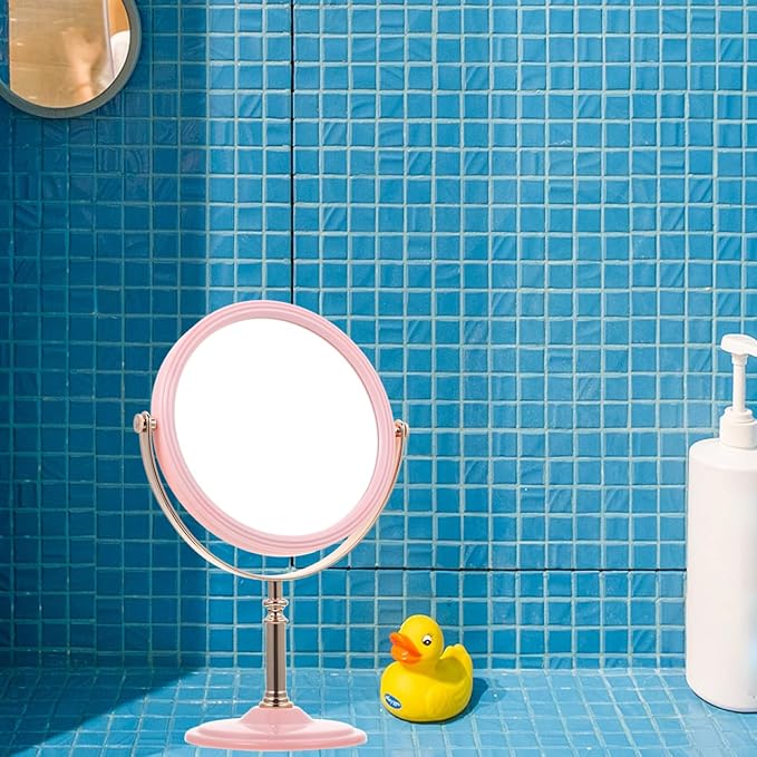 Espejo de Maquillaje Vanity Doble Cara con Luz, Portátil, Vintage miniatura 6