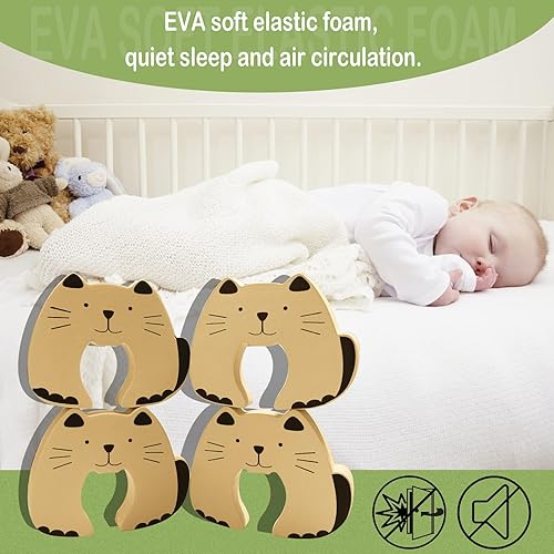 Miniatura 6 de Giv Smil Protector de pellizco para dedos (paquete de 4) Puerta de golpe Evita pellizcos de dedos Protege los dedos de los niños con protector de