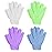 Linda Exfoliating Bath Gloves, Pack of 4